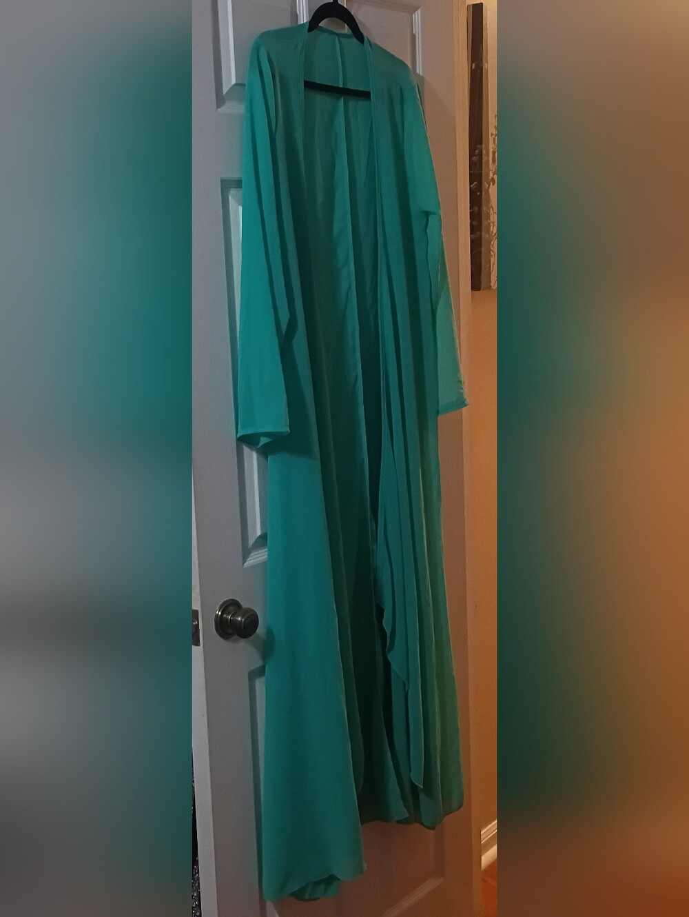 Women’s Teal Green Flowing Kimono